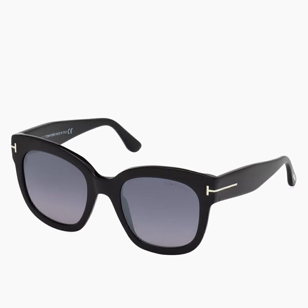 Tom Ford Beatrix 52MM Polarized Lens Oversize Square Sunglasses Black